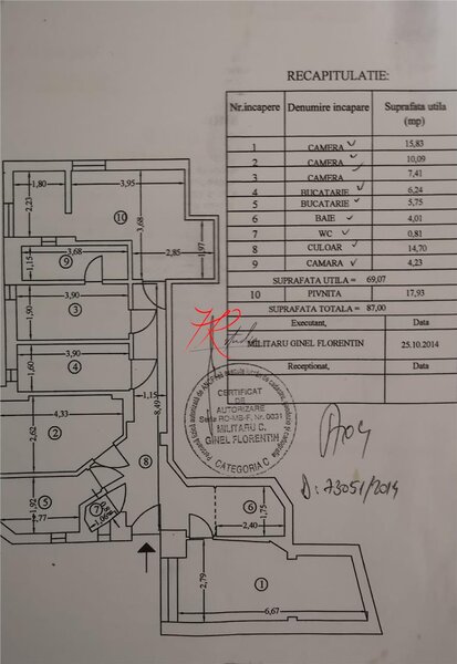 Icoanei, vanzare apartament 5 camere.
